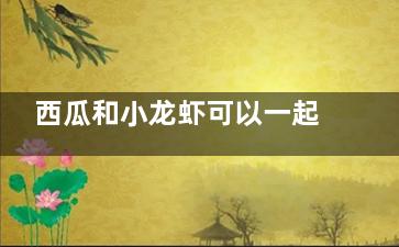 西瓜和小龙虾可以一起吃吗 西瓜和小龙虾一起吃可以吗